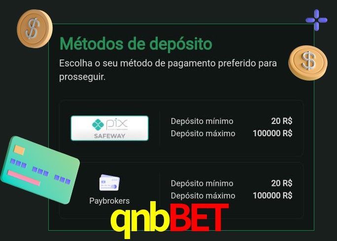 O cassino qnbbet oferece uma grande variedade de métodos de pagamento